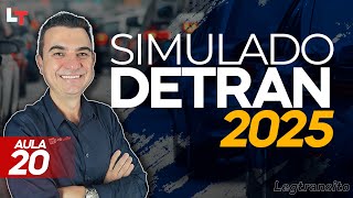 SIMULADO DETRAN QUESTÕES 2025 - AULA 20 #SimuladoLegTransito2025 #Detran2025