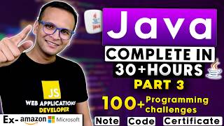 🚀🔥 Java Complete Course Part-3 (2024) | 100+ Programming Challenges