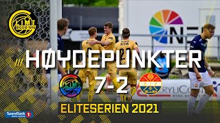 14. serierunde 2021 | Bodø/Glimt – Strømsgodset 7-2 | Høydepunkter 2021