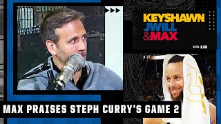 Max Kellerman gives credit to Steph Curry for his 29-point performance in Game 2 | KJM