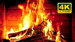 🔥 Cozy Fireplace 4K (12 HOURS). Fireplace with Crackling Fire Sounds. Crackling