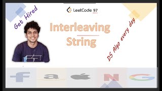 Interleaving String | Leetcode 97 | Live coding session | DP