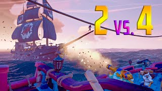 SLOOP vs. GALLEON | 100 Dakika Aralıksız Savaşmak! Adventure PvP | Sea of Thieves - Türkçe