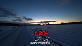 除雪から解放されて朝散歩　「朝散歩」【えびてつチャンネル】