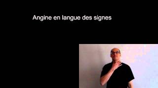 Angine en langue des signes française