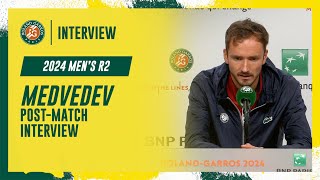 Medvedev Round 2 post-match interview | Roland-Garros 2024