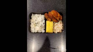 お父さんが作ったカキフライとだし巻き玉子弁当#弁当男子