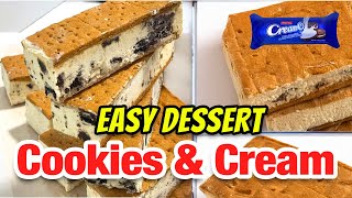 TRENDING! Graham Ice Cream Bar Cookies and Cream Flavor Recipe Food Business Ideas! Easy Dessert