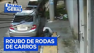 Bandidos roubam rodas de motos e carros de moradores da zona oeste de São Paulo