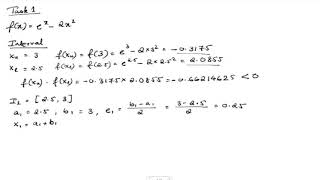 Bisection Method Example | Numerical Mathematics