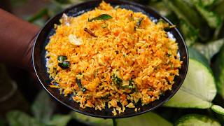 ಬೆಳಗಿನ ತಿಂಡಿಗೆ ಪಟಪಟನೆ ಮಾಡಿ ಈ ಕ್ಯಾರೆಟ್ ರೈಸ್ | Instant Breakfast Rice recipe | Easy Carrot Rice recipe