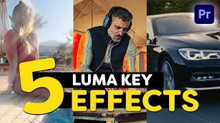 5 Super Simple LUMA KEY Effects (Premiere Pro Tutorial)