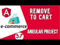 Angular project tutorial #37 Remove to Cart  | Angular E-commerce Project