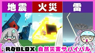 色んな災害が起こる島から生き残れ！！😨😨【ROBLOX ロブロックス｜Natural Disaster Survival 自然災害サバイバル】