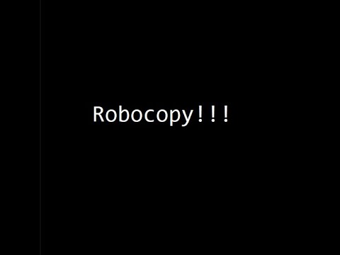 Robocopy Basic Tutorial Youtube