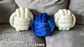 Petrella Knot Pillows Ball Round #honestreview #homedecor #productzone