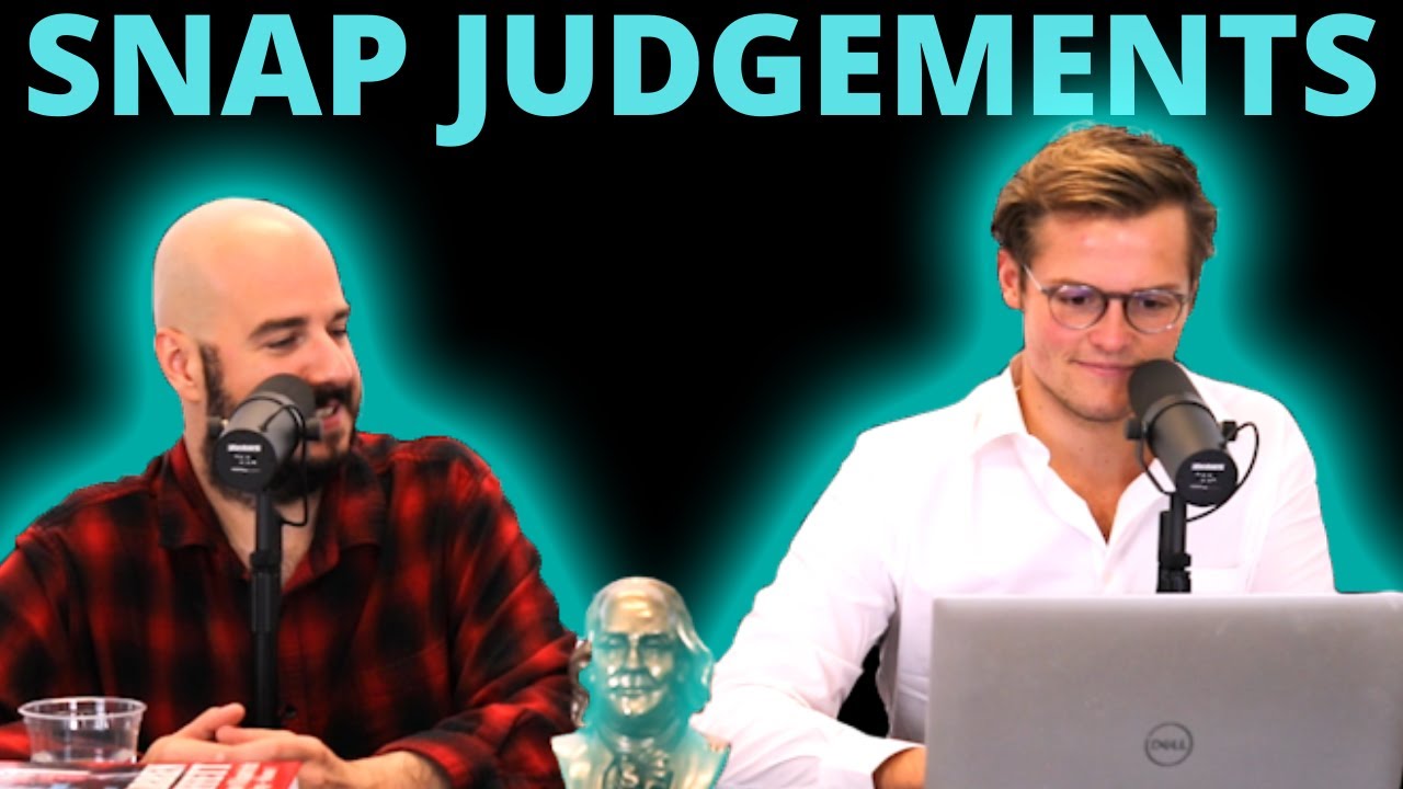 Snap Judgements: Our First 5 Minutes On 7 Stocks - YouTube