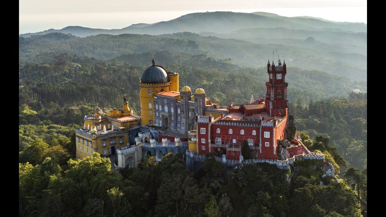 Pena Palace, Sintra - Quick Aerial View [Bouns Clip At The End] - Anafi ...