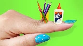 10 DIY Miniature School Supplies THAT WORK! - EASY