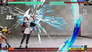 kof 15 chizuru 1.32 stun combo 2