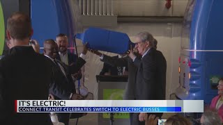 Connect Transit celebrates electric busses