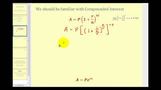 Continuous Interest Formula - Derivation