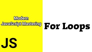 For Loops || Javascript ES6 tutorial for beginners || Time For Code