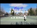 [No sound] Two against one - adult recreational tennis