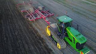 Stratford Farms JD 9630T pulling Sumo and Roller