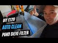 The Worlds First AUTO CLEAN POND SIEVE FILTER - DIY £120 😎😍😘🍾