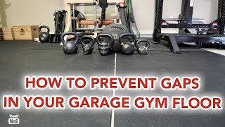 GARAGE GYM FLOORING HACK // garage gym flooring ideas, horse stall mats for home gym