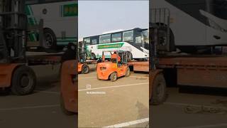 Har Har mahadev 🕉️ Mini bulldozer baba jindabad working travels trailer work Mini JCB Youtubeshorts