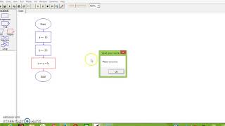 Drawing a flowchart to add two numbers using Raptor