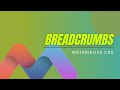 Materialize CSS - Breadcrumbs