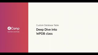 Deep Dive into wpdb class