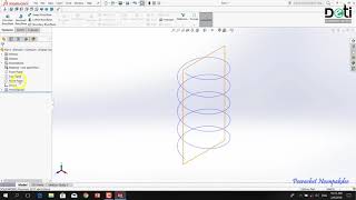 สอน SolidWorks ตอนที่ 21 - สร้างสปริง #Spring