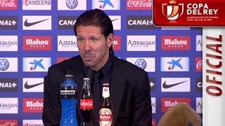 Rueda de Prensa de Simeone tras el Atlético de Madrid (0-2) Real Madrid - HD Copa del Rey