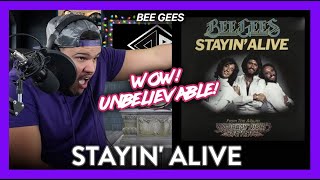 First Time Hearing Stayin' Alive Bee Gees Reaction (MY BANANAS!) | Dereck Reacts