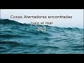 Cosas aterradoras encontradas bajo el mar