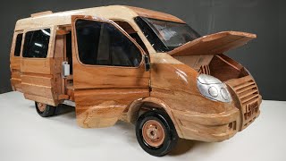 Wood Car - GAZelle Russian Van (ГАЗе́ль) - Awesome Woodcraft
