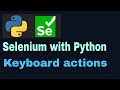 Selenium with Python Tutorial - 43: Keyboard actions (ActionChains)