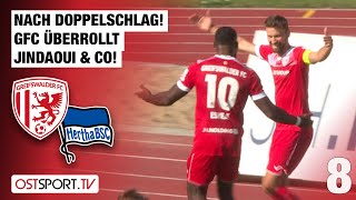 Nach Doppelschlag! GFC überrollt Jindaoui & Co: Greifswald - Hertha BSC II | Regionalliga Nordost