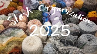 Organizing my yarn stash for 2025