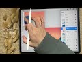 procreate教程 全幅畫 看似簡單細節卻超多｜初學者敢來跟練嗎｜想學色彩搭配 這幅很可以！不用怕 ！一步一步帶你飛
