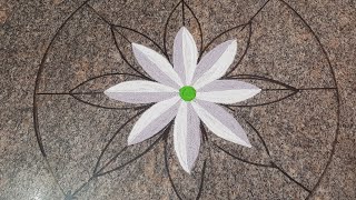 simple rangoli | 3d rangoli designs | aavani matham special kolam |p square rangoli