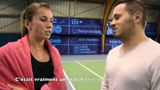 Internationaux Féminins de la Vienne 2015, Interview Annika Beck par Michaël Duranceau