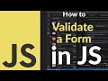 How to Validate a Form Using JavaScript | Client-Side Form Validation Tutorial with Real Examples