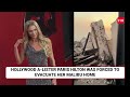 u.s. olympian paris hilton get emotional as monster fires consume their la homes california