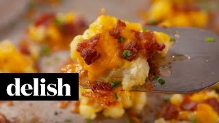 Loaded Cauliflower Bites | Delish