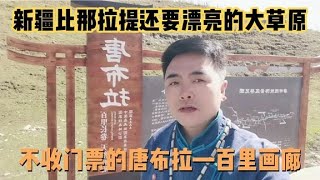 龙哥自驾游新疆，航拍唐布拉百里画廊，不收门票比那拉提还漂亮的大草原【行者草原龙—阿日斯郎】